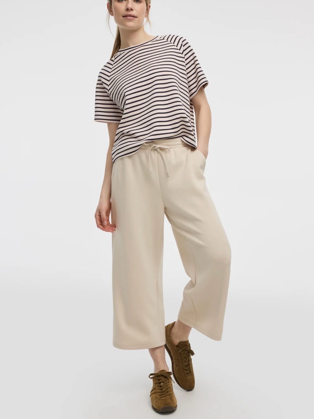 Cropped Wide-Leg Pants - HYLUX Hyba NWTs Size Medium - Picture 5 of 11